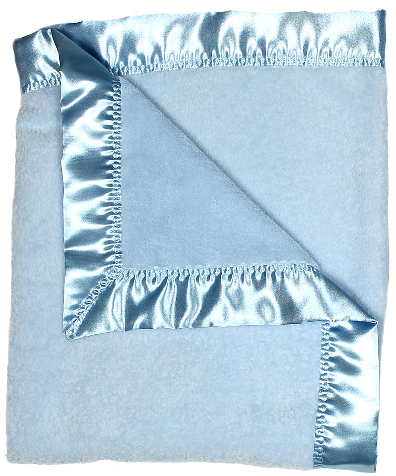 #1162 Blue Flurr Receiving Blanket
