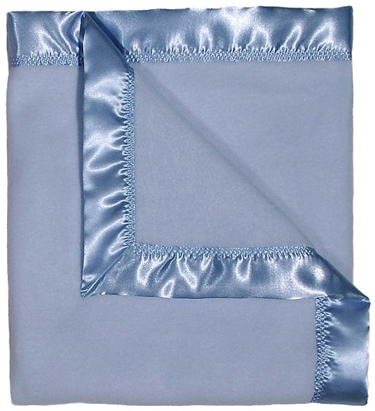 #1802 Blue Fleece Receiving Blanket
