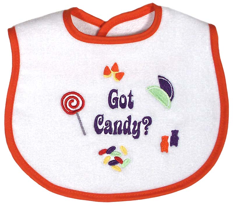R6031XG "Got Candy?" Unisex Embroidered Bib