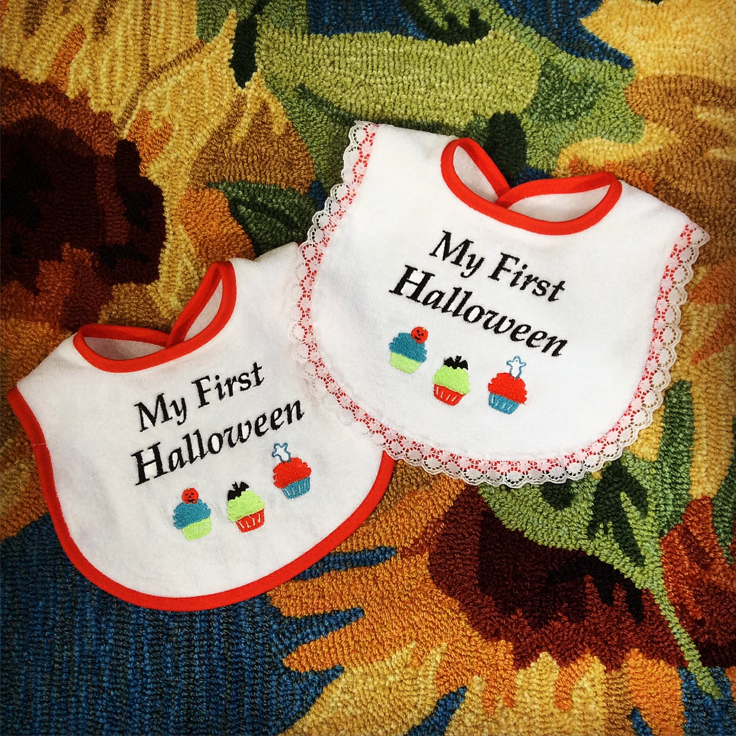 #6131X "My First Halloween" Embroidered Bib