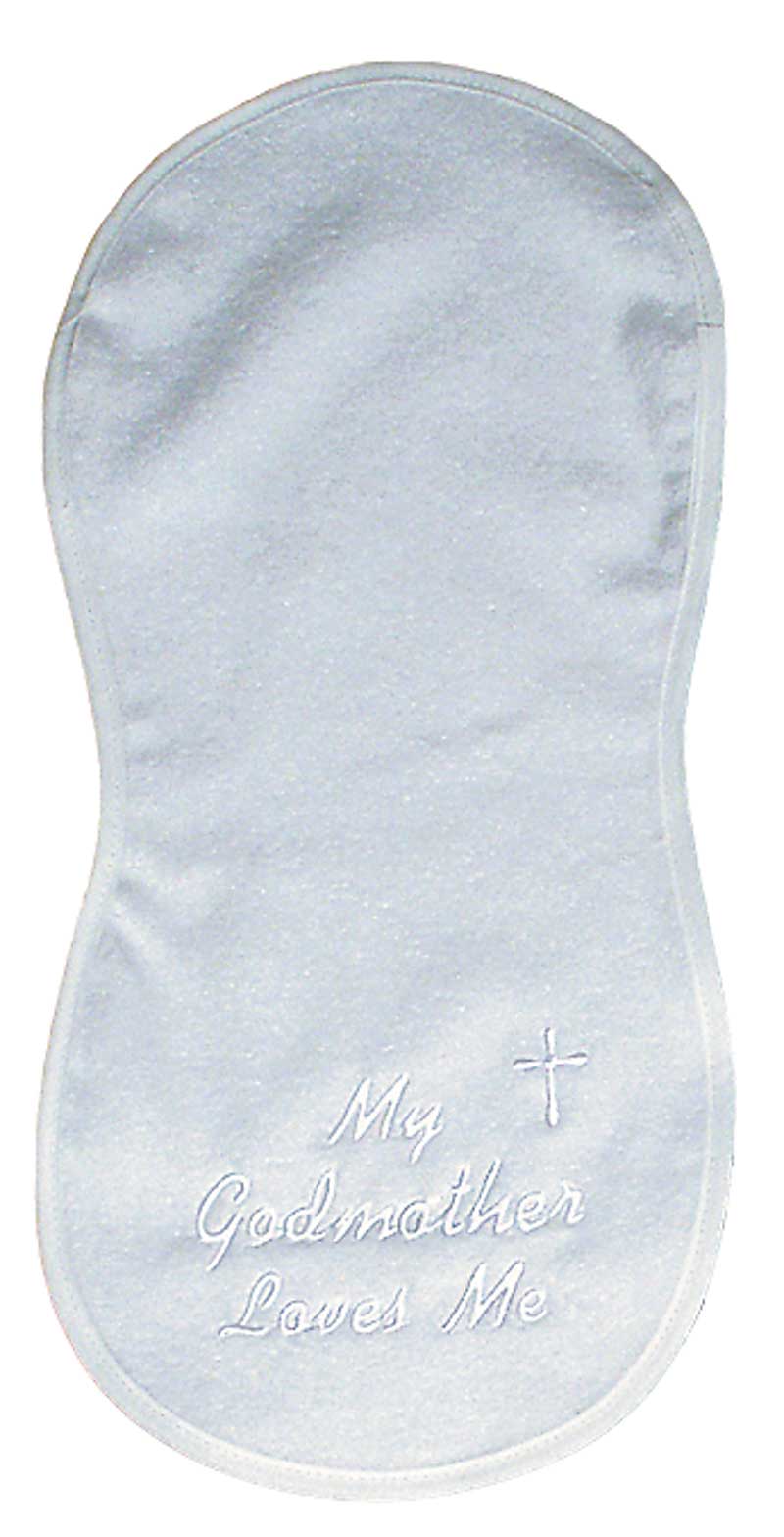 #6146 "My Godmother, Godfather Loves Me" Burp Cloth