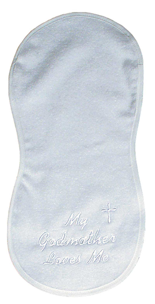 #6146 "My Godmother, Godfather Loves Me" Burp Cloth