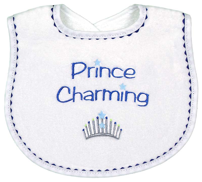 "Prince Charming" Boy Bib