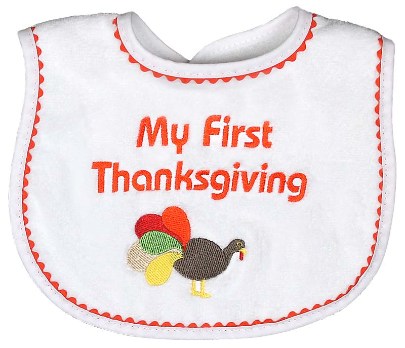 "My First Thanksgiving" Unisex Bib