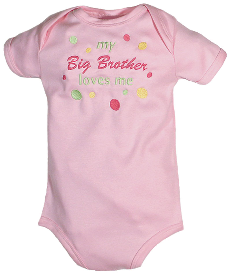 "My Big Brother Loves Me" Girl Body Suit