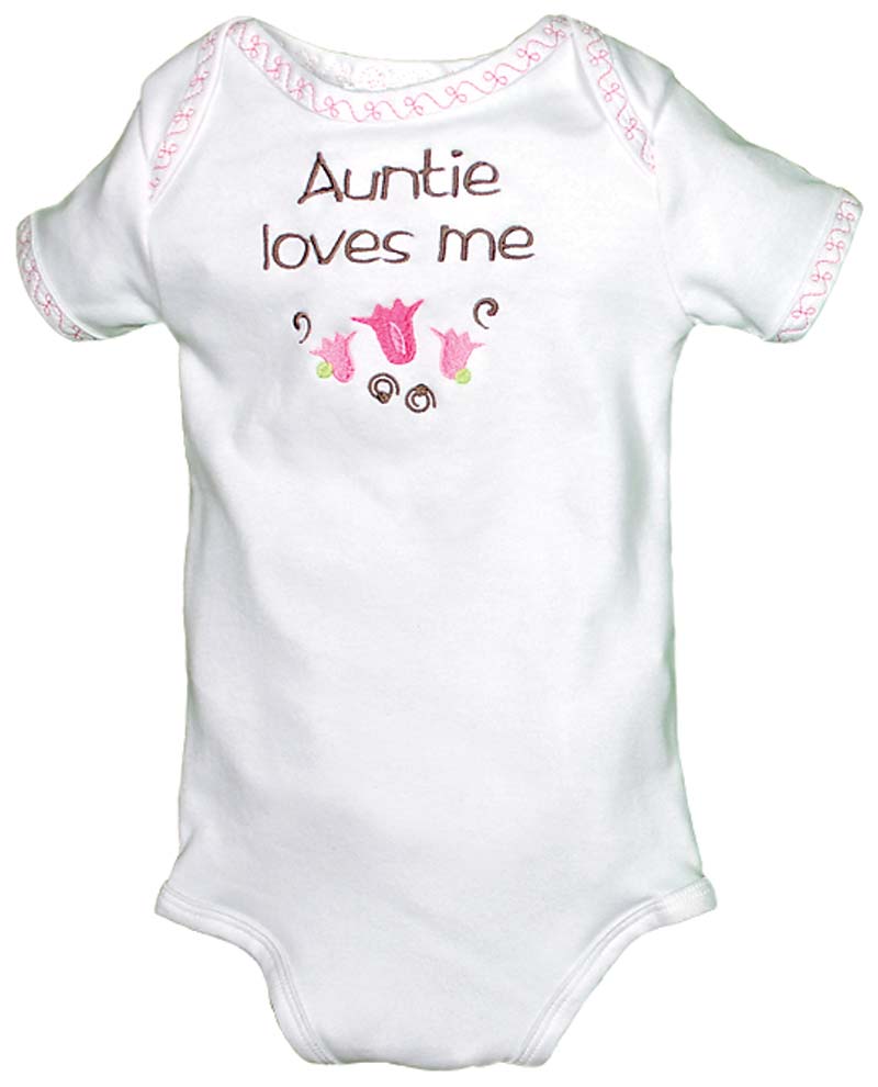 "Auntie Loves Me" Girl Body Suit