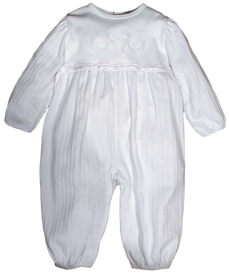 Opal Christening Party Girls Coverall - long sleeve