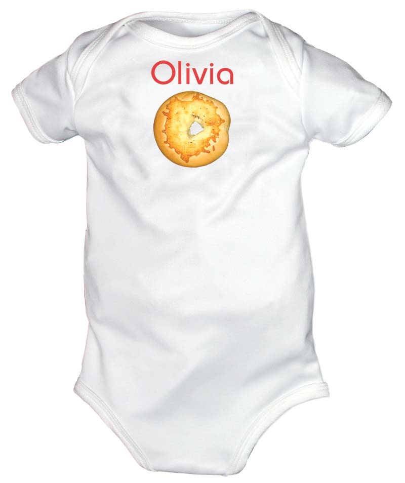 Fresh Bagels Personalized Body Suit